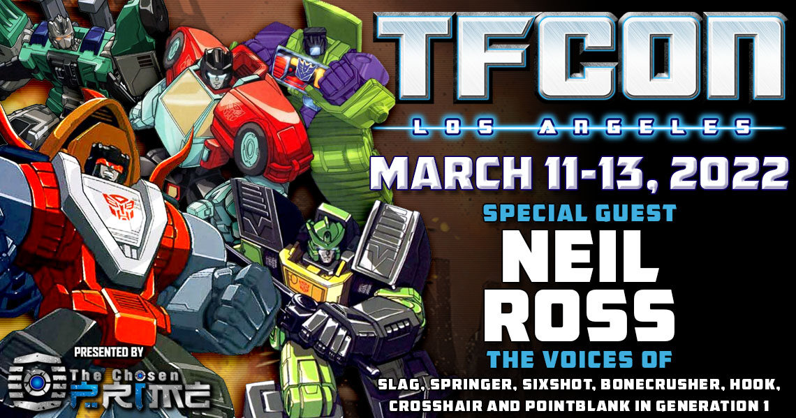 Transformers voice actor Neil Ross to attend TFcon Los Angeles 2022