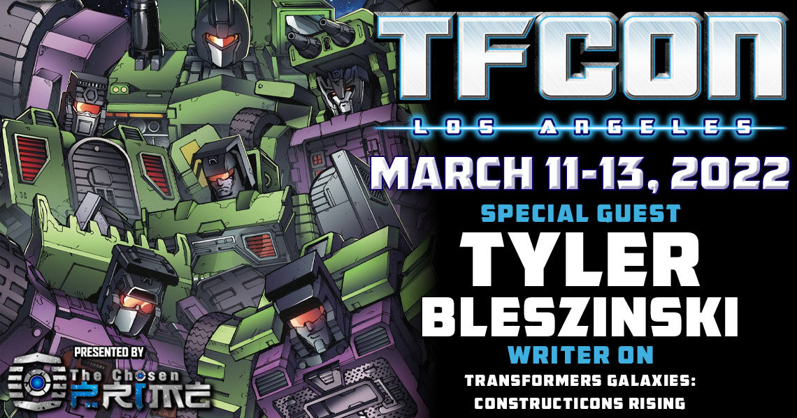 Transformers writer Tyler Bleszinski to attend TFcon Los Angeles 2022