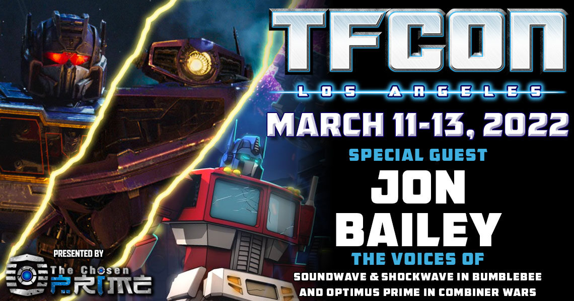 Transformers voice actor Jon Bailey to attend TFcon Los Angeles 2022