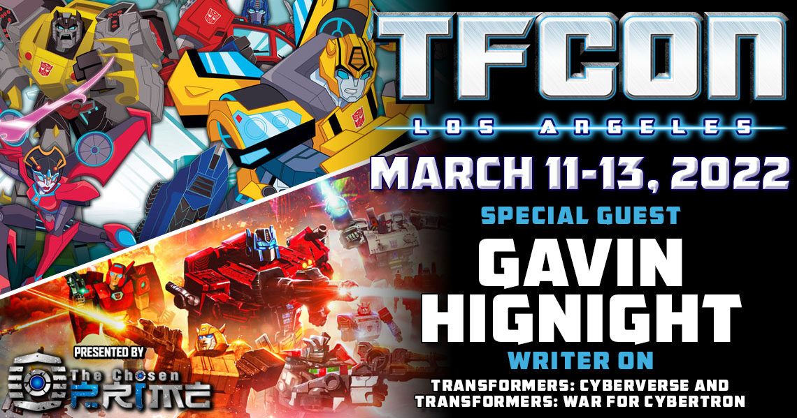 Transformers writer Gavin Hignight to attend TFcon Los Angeles 2022