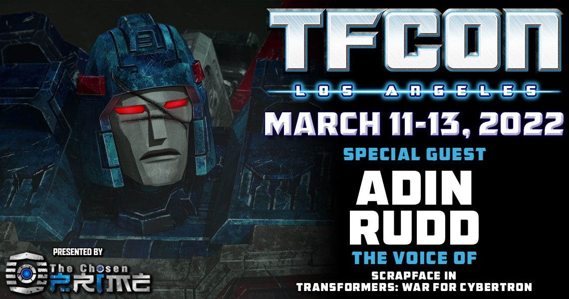 Transformers voice actor Adin Rudd to attend TFcon Los Angeles 2022