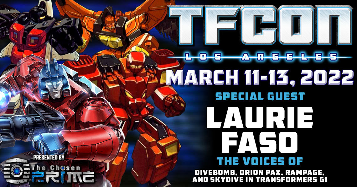 Transformers voice actor Laurie Faso to attend TFcon Los Angeles 2022