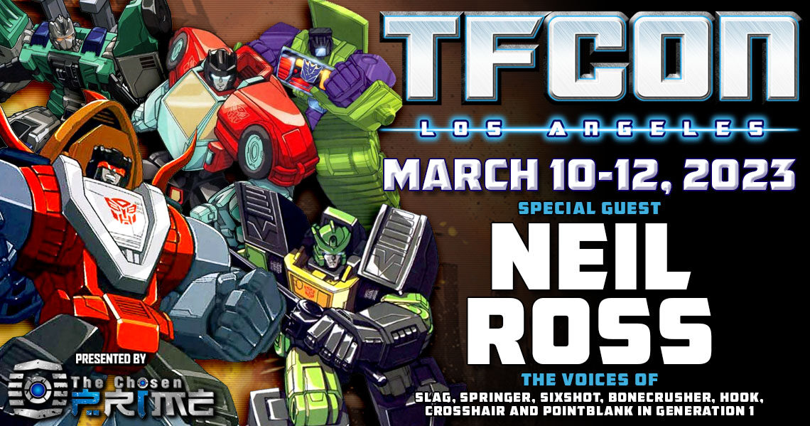 Transformers voice actor Neil Ross to attend TFcon Los Angeles 2023