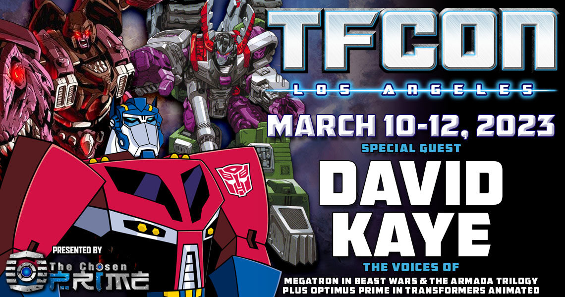 Transformers voice actor David Kaye to attend TFcon Los Angeles 2023