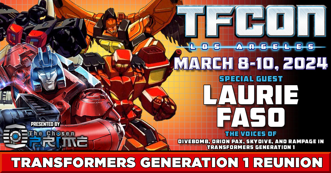 Transformers voice actor Laurie Faso to attend TFcon Los Angeles 2024
