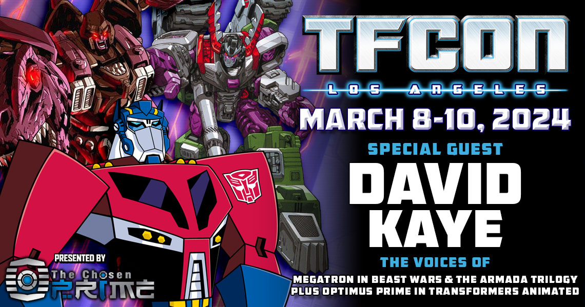 Transformers voice actor David Kaye to attend TFcon Los Angeles 2024