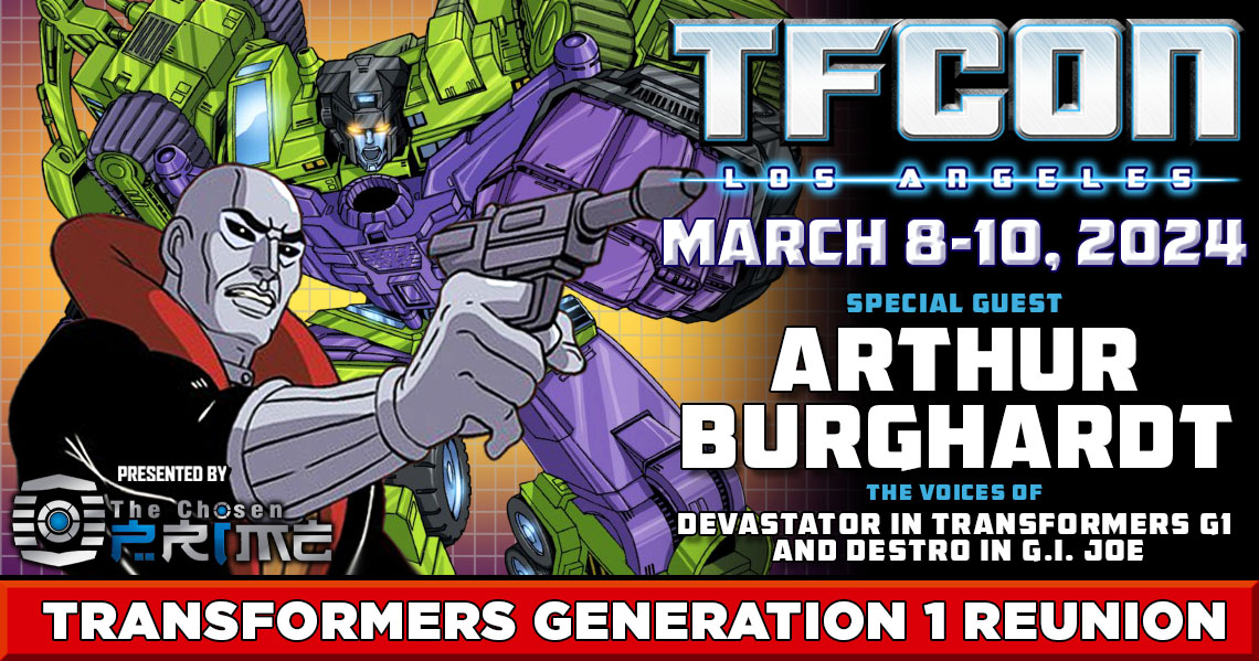 Transformers voice actor Arthur Burghardt to attend TFcon Los Angeles 2024