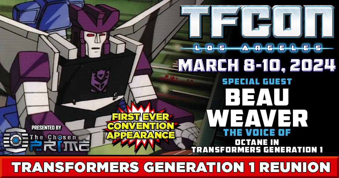 Transformers voice actor Beau Weaver to attend TFcon Los Angeles 2024