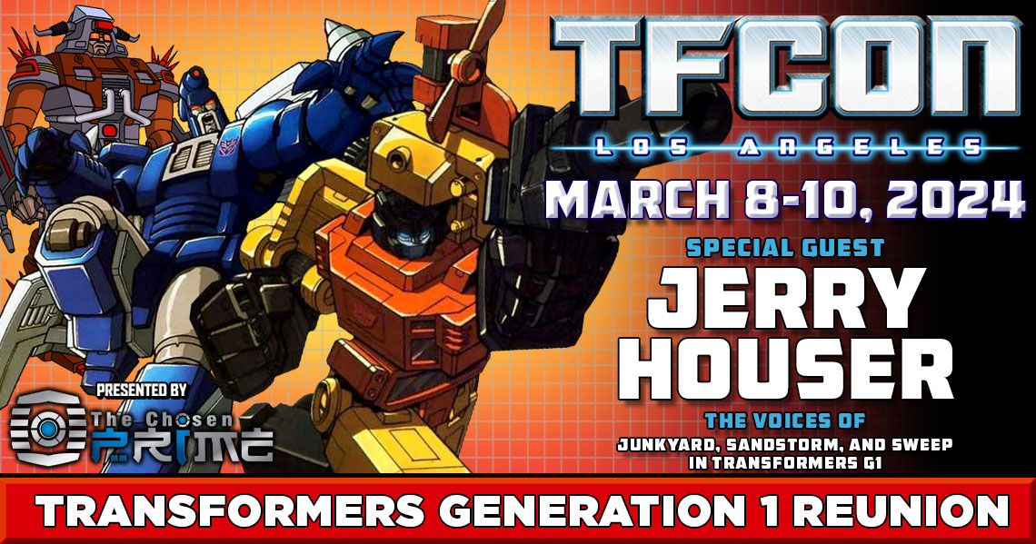 Transformers voice actor Jerry Houser to attend TFcon Los Angeles 2024