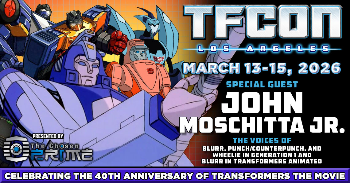 Transformers voice actor John Moschitta Jr to attend TFcon Los Angeles 2026