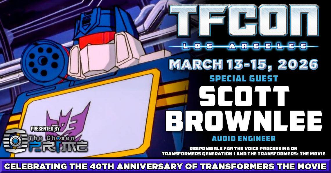 Transformers Generation 1 audio engineer Scott Brownlee to attend TFcon Los Angeles 2026