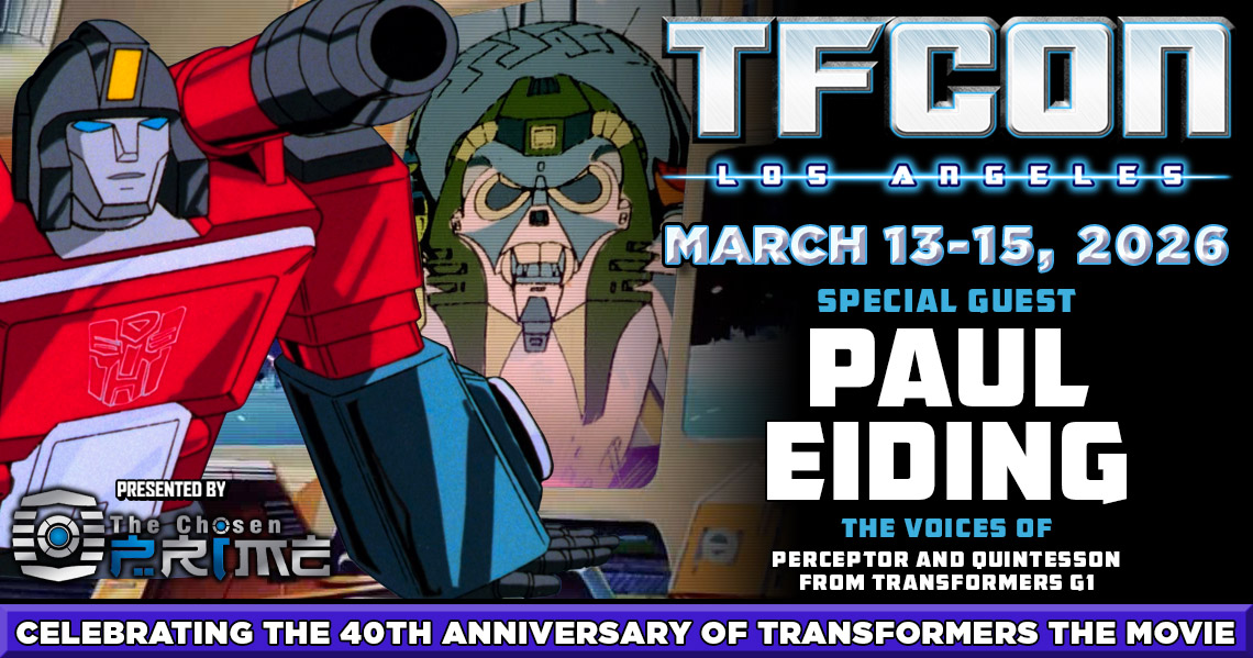 Transformers voice actor Paul Eiding to attend TFcon Los Angeles 2026