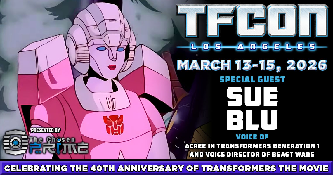 Transformers voice actor Sue Blu to attend TFcon Los Angeles 2026